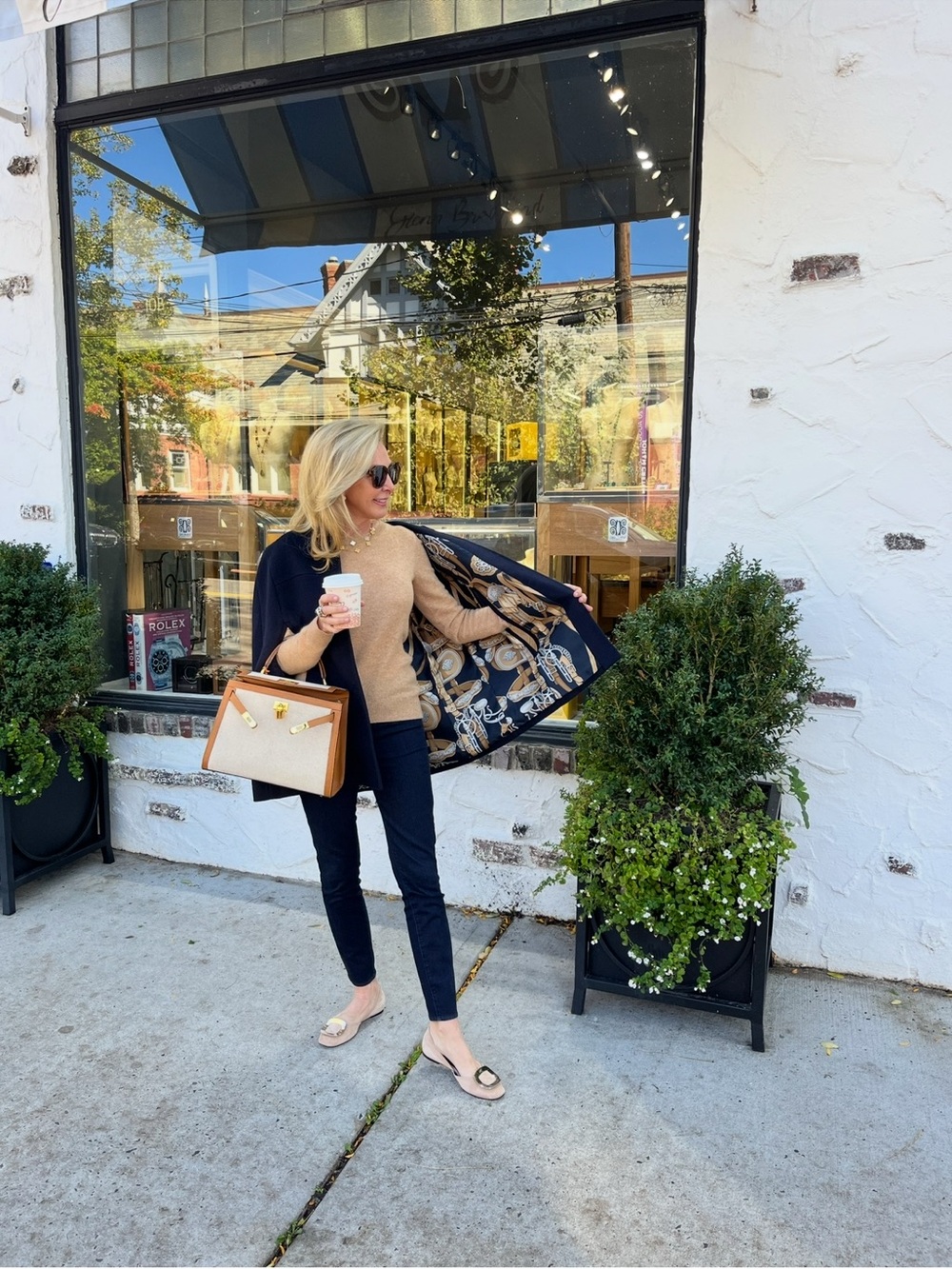 Navy Silk-Lined Blazer cashmere & silk